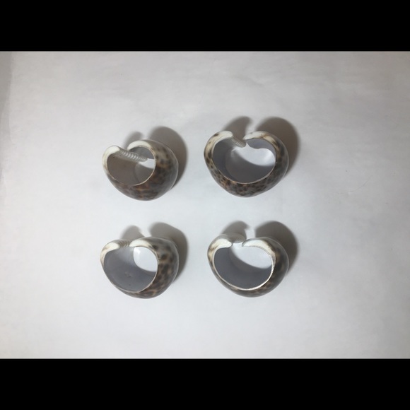 4 Shell Napkin Rings - Picture 3 of 5